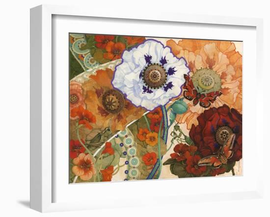 Floral Tapestry-David Galchutt-Framed Giclee Print