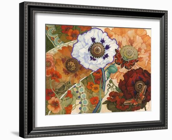 Floral Tapestry-David Galchutt-Framed Giclee Print