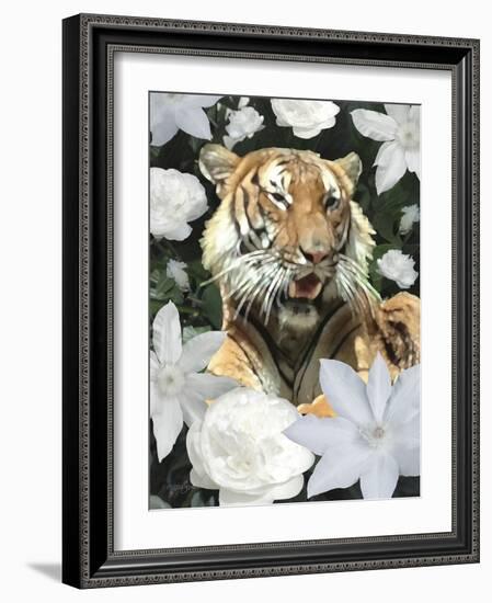 Floral Tiger-Diane Stimson-Framed Art Print