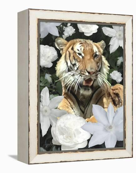 Floral Tiger-Diane Stimson-Framed Stretched Canvas