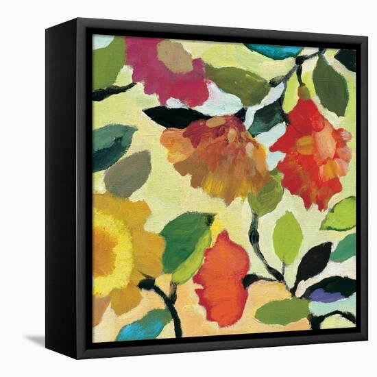 Floral Tile 1-Kim Parker-Framed Premier Image Canvas