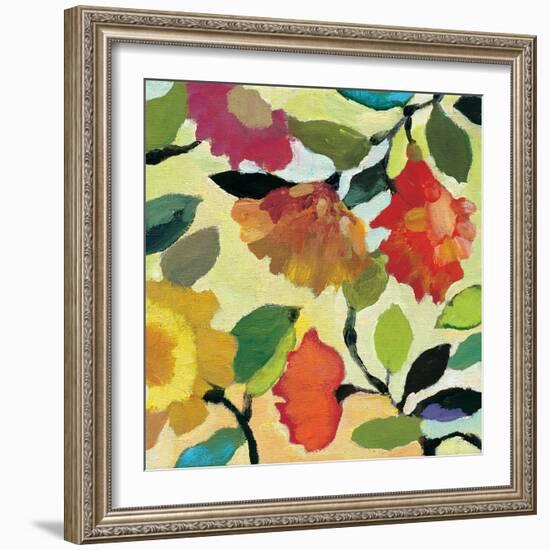 Floral Tile 1-Kim Parker-Framed Giclee Print