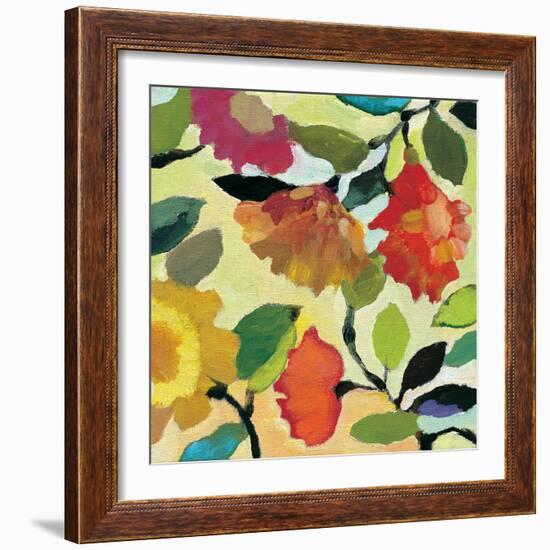 Floral Tile 1-Kim Parker-Framed Giclee Print