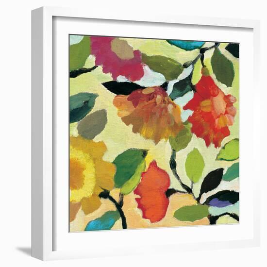 Floral Tile 1-Kim Parker-Framed Giclee Print