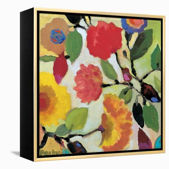 Floral Tile 3-Kim Parker-Framed Premier Image Canvas
