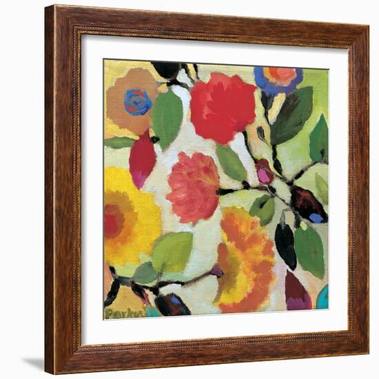 Floral Tile 3-Kim Parker-Framed Giclee Print