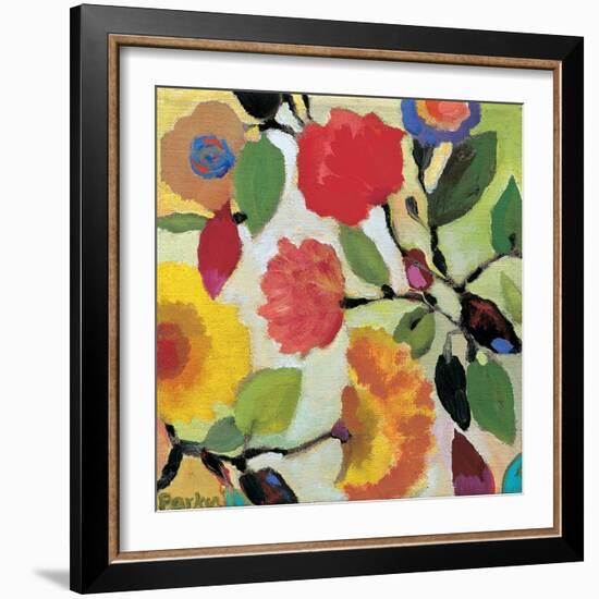 Floral Tile 3-Kim Parker-Framed Giclee Print