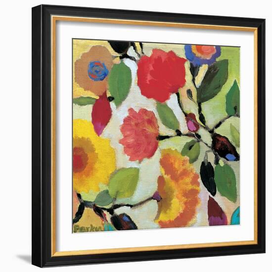 Floral Tile 3-Kim Parker-Framed Giclee Print
