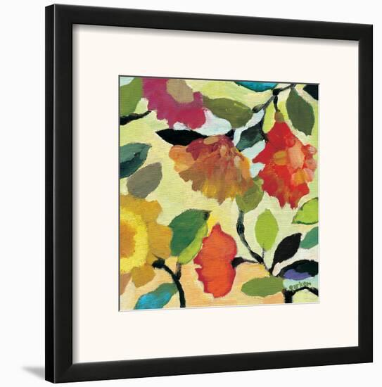 Floral Tile I-Kim Parker-Framed Art Print