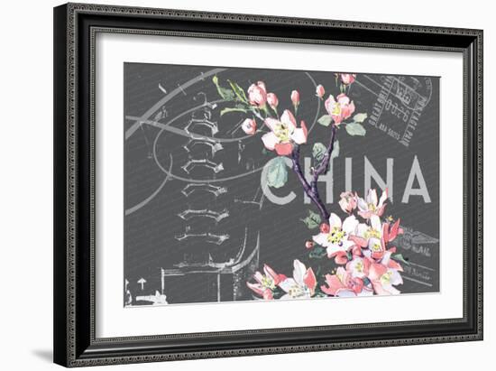 Floral Travel China-null-Framed Giclee Print