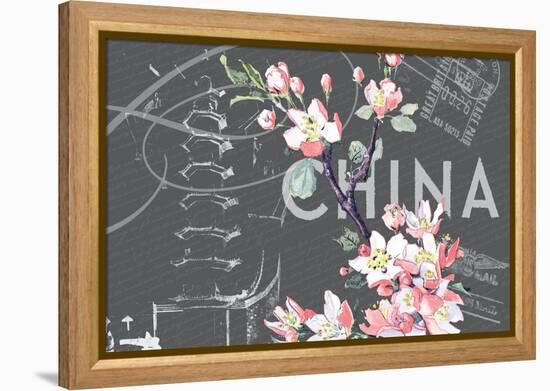 Floral Travel China-null-Framed Premier Image Canvas