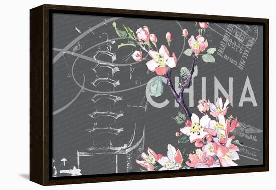 Floral Travel China-null-Framed Premier Image Canvas