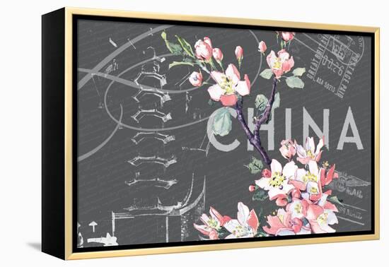 Floral Travel China-null-Framed Premier Image Canvas