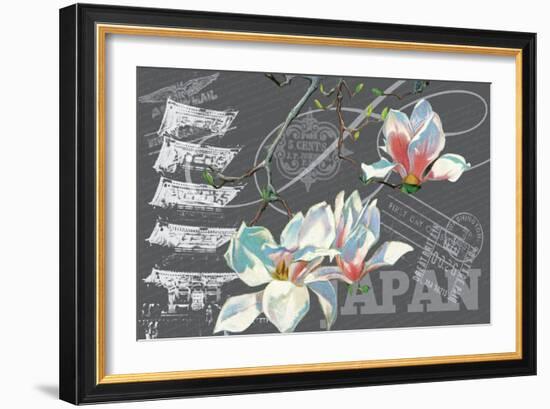 Floral Travel Japan-null-Framed Giclee Print