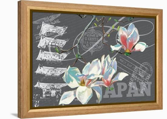 Floral Travel Japan-null-Framed Premier Image Canvas