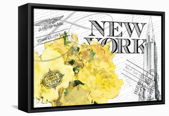 Floral Travel New York 2-null-Framed Premier Image Canvas