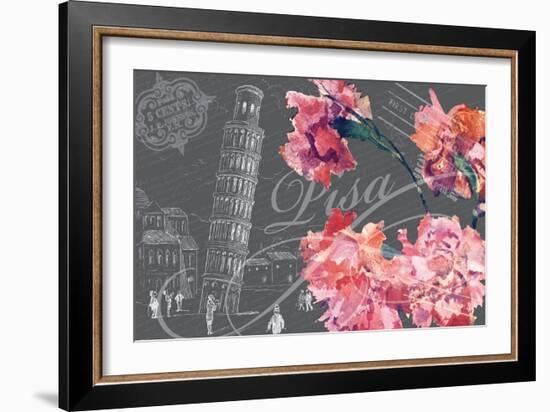 Floral Travel Pisa-null-Framed Giclee Print