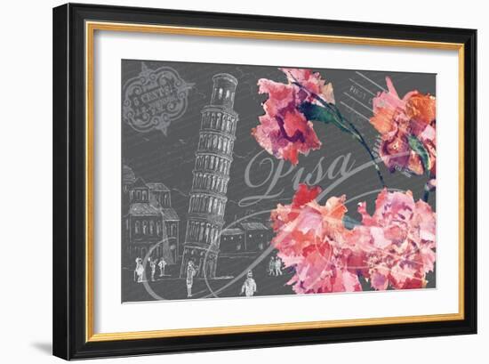 Floral Travel Pisa-null-Framed Giclee Print