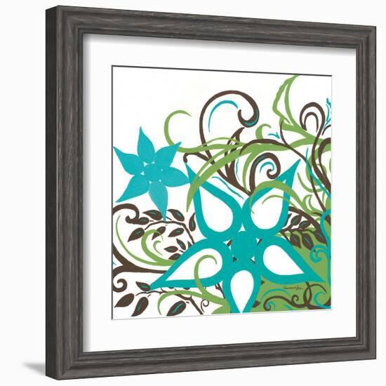 Floral Twist I-Hakimipour-ritter-Framed Art Print