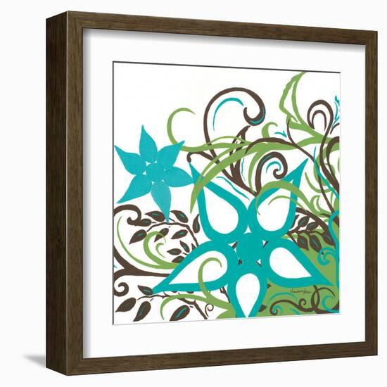 Floral Twist I-Hakimipour-ritter-Framed Art Print