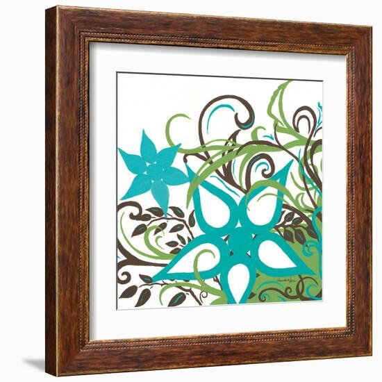 Floral Twist I-Hakimipour-ritter-Framed Art Print