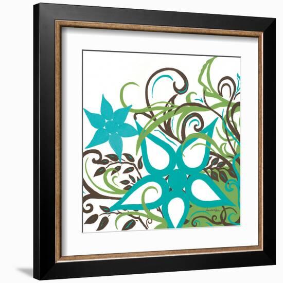 Floral Twist I-Hakimipour-ritter-Framed Art Print