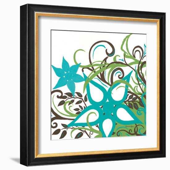 Floral Twist I-Hakimipour-ritter-Framed Art Print