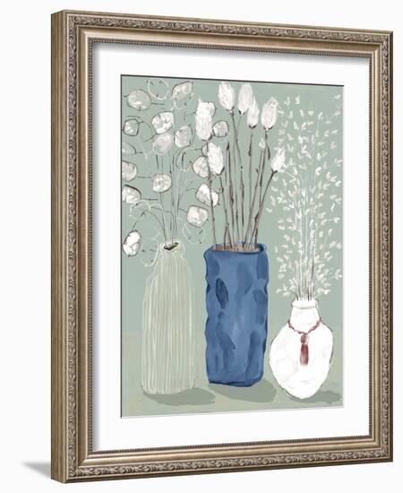 Floral Vases-Maya Woods-Framed Art Print