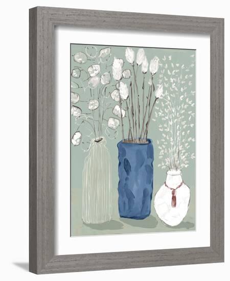 Floral Vases-Maya Woods-Framed Art Print