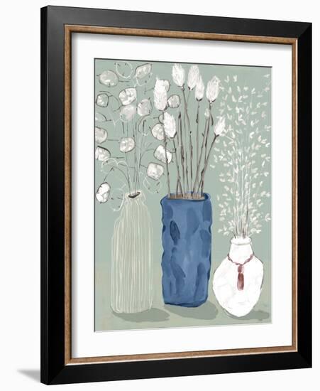 Floral Vases-Maya Woods-Framed Art Print