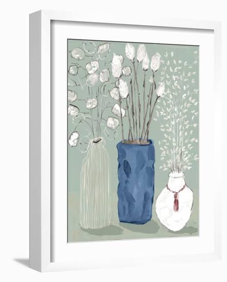 Floral Vases-Maya Woods-Framed Art Print