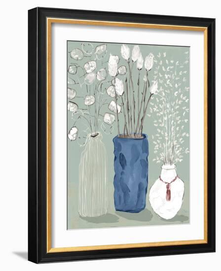 Floral Vases-Maya Woods-Framed Art Print