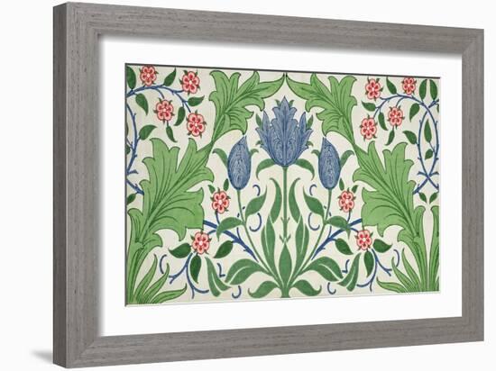 Floral Wallpaper Design-William Morris-Framed Premium Giclee Print