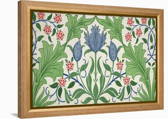 Floral Wallpaper Design-William Morris-Framed Premier Image Canvas