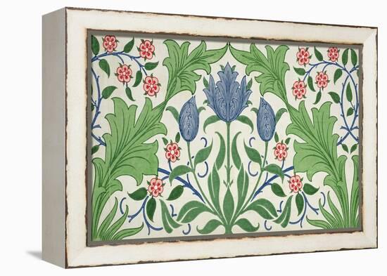 Floral Wallpaper Design-William Morris-Framed Premier Image Canvas