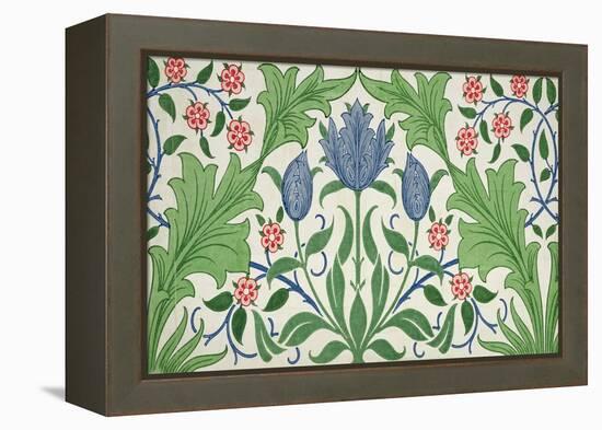 Floral Wallpaper Design-William Morris-Framed Premier Image Canvas