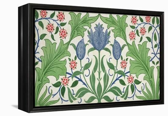 Floral Wallpaper Design-William Morris-Framed Premier Image Canvas