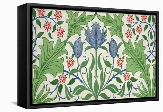 Floral Wallpaper Design-William Morris-Framed Premier Image Canvas