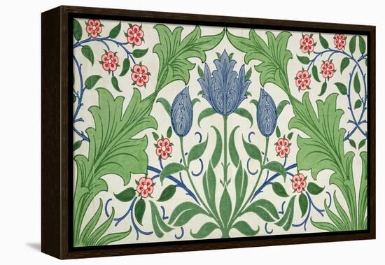 Floral Wallpaper Design-William Morris-Framed Premier Image Canvas