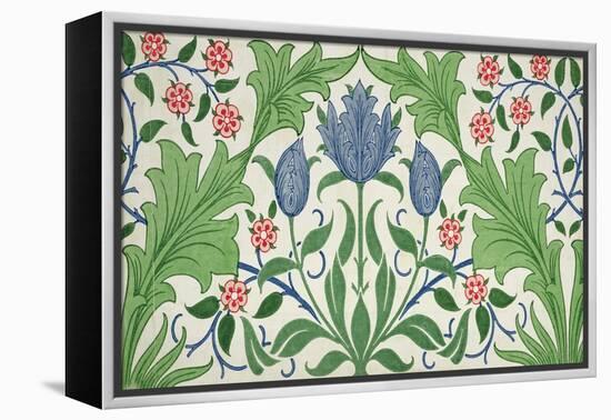 Floral Wallpaper Design-William Morris-Framed Premier Image Canvas