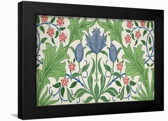 Floral Wallpaper Design-William Morris-Framed Giclee Print