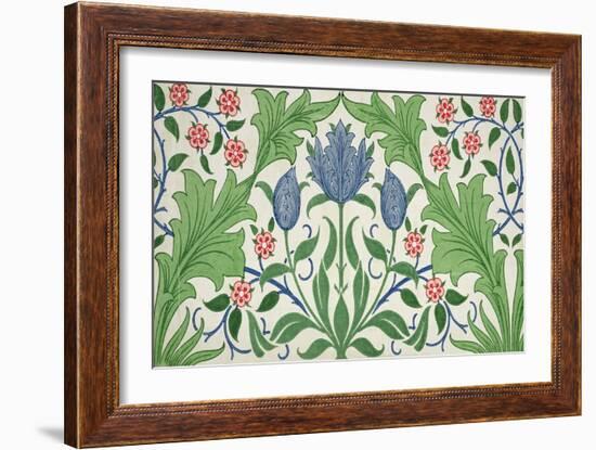 Floral Wallpaper Design-William Morris-Framed Giclee Print