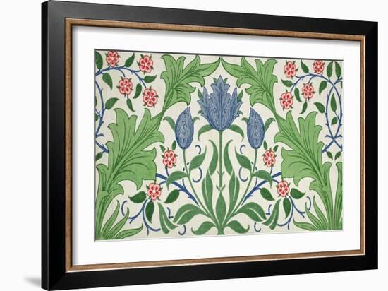 Floral Wallpaper Design-William Morris-Framed Giclee Print