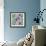 Floral Waltz Aqua-Bill Jackson-Framed Giclee Print displayed on a wall