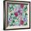 Floral Waltz Aqua-Bill Jackson-Framed Giclee Print