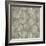 Floral Waltz Mono Taupe Oyster-Bill Jackson-Framed Giclee Print