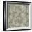 Floral Waltz Mono Taupe Oyster-Bill Jackson-Framed Giclee Print