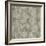 Floral Waltz Mono Taupe Oyster-Bill Jackson-Framed Giclee Print