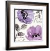 Floral Waltz Plum II Art Print by Pela Design | Art.com