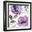 Floral Waltz Plum II-Pela Design-Framed Art Print